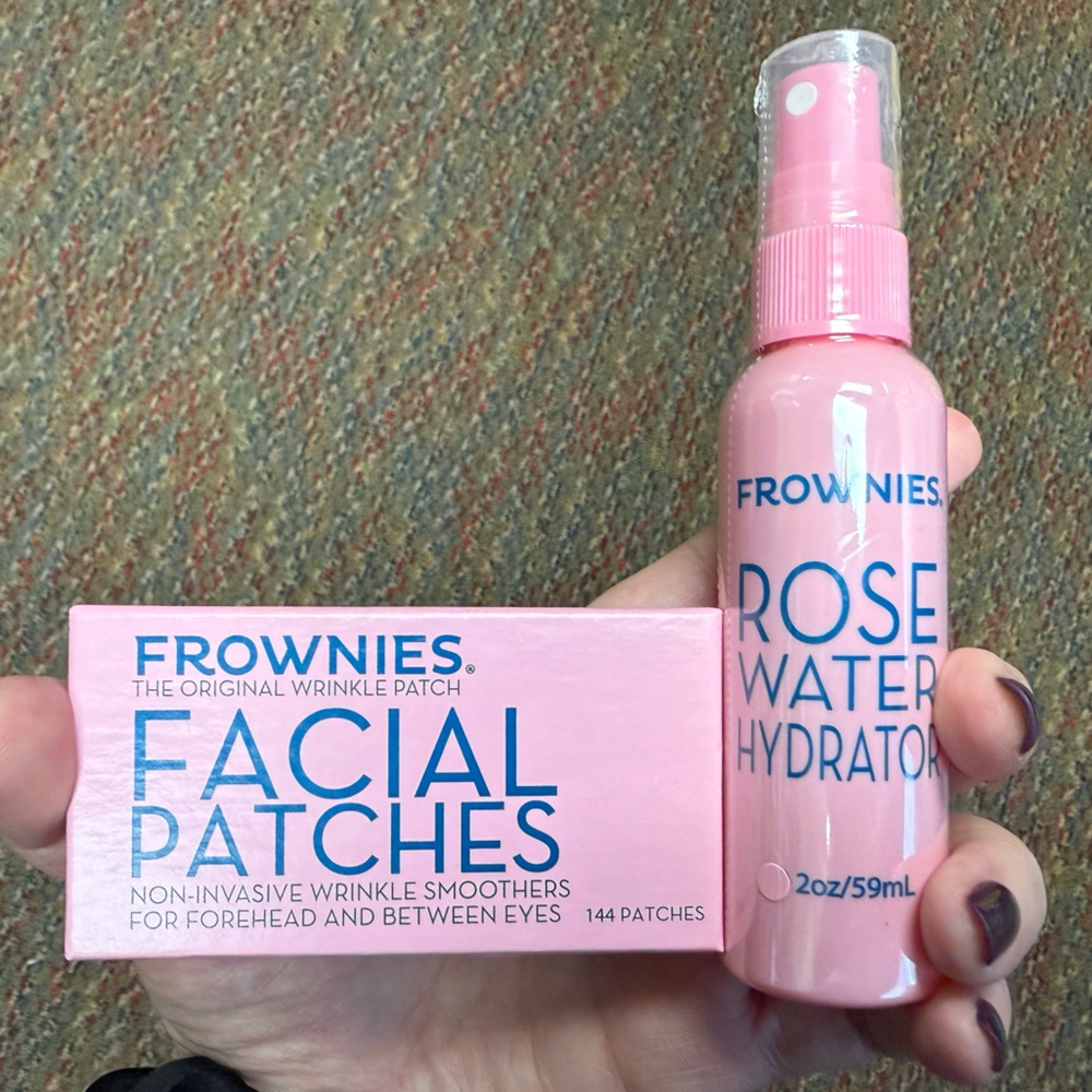 Frownies Facial Patches and Rose Water Hydrator - NEW IN PACKAGING